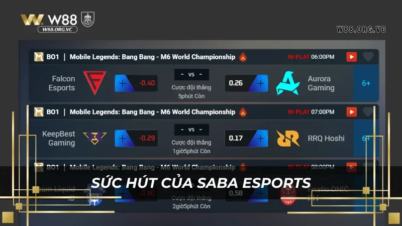 SABA ESPORTS khẳng định vị trí hàng đầu 