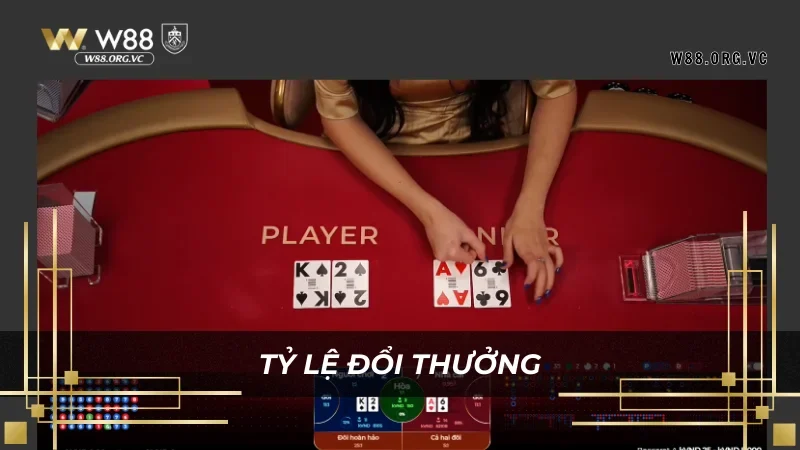 Tìm hiểu mức trả thưởng baccarat W88 cho các cửa cược